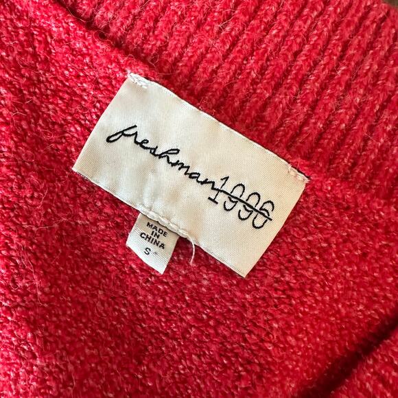 Freshman 1996 Red and Pink Heart Sweater Vest - Picture 3 of 4